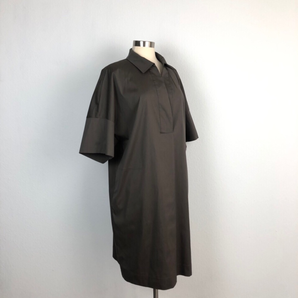 LAFAYETTE 148 NEWYORK COTTON BLEND SHIRT DRESS - Picture 2 of 5
